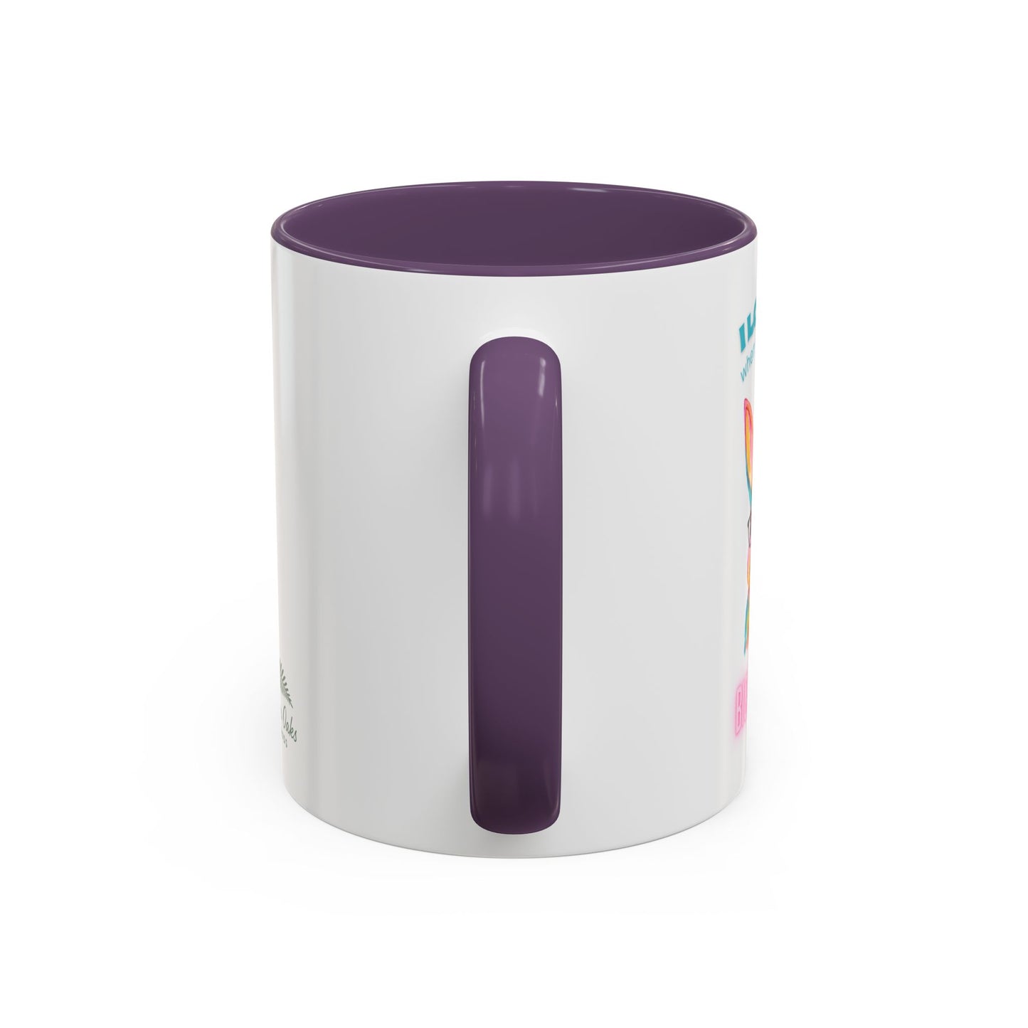 “I Love It When You Call Me Big Hoppa” Easter Bunny Ceramic Coffee Accent Color Mug (11/15 oz)