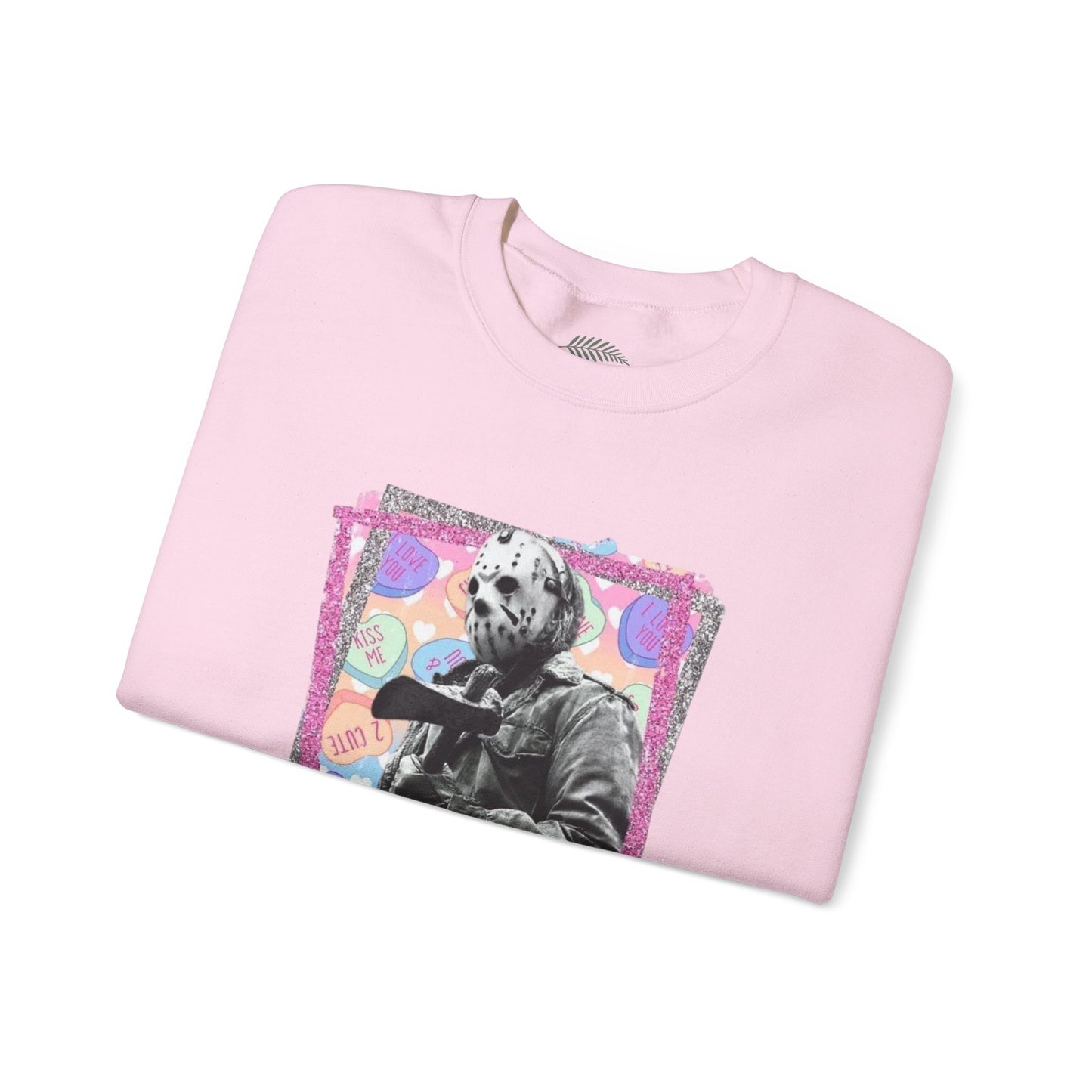Crewneck Sweatshirt — "Love You to Pieces" Retro Horror Graphic